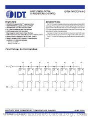 IDT74FCT374CSO8 datasheet pdf IDT