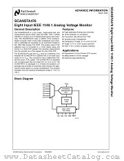 SCANSTA476TSD datasheet pdf National Semiconductor