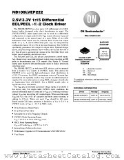 NB100LVEP222 datasheet pdf ON Semiconductor