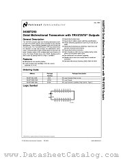 5962-9214801Q2A(54ABT245E-QML) datasheet pdf National Semiconductor