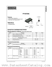 FYV0704SMTF datasheet pdf Fairchild Semiconductor