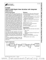 SD020EVK datasheet pdf National Semiconductor