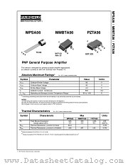 MPSA56_D27Z datasheet pdf Fairchild Semiconductor