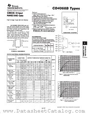CD4068BMT datasheet pdf Texas Instruments