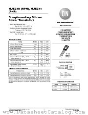 MJE270 datasheet pdf ON Semiconductor