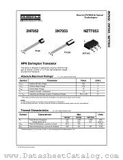 2N7052_D74Z datasheet pdf Fairchild Semiconductor