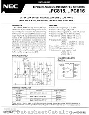 UPC816C datasheet pdf NEC