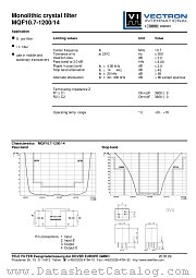MQF10.7-1200/14 datasheet pdf Vectron