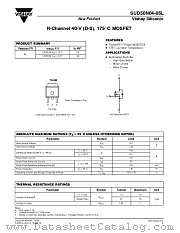 SUD50N04-05L datasheet pdf Vishay