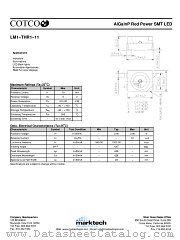 LM1-THR1-11 datasheet pdf Marktech Optoelectronics