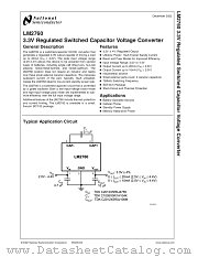LM2760M5 datasheet pdf National Semiconductor