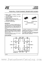 L293DD013TR datasheet pdf ST Microelectronics