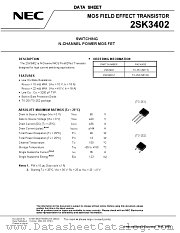 2SK3402 datasheet pdf NEC