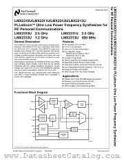 LMX2313USLDX datasheet pdf National Semiconductor