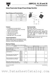 GBPC1210W datasheet pdf Vishay