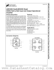 LMC6492AEMX datasheet pdf National Semiconductor