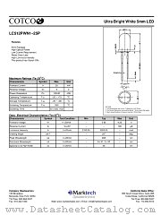 LC512PWN1-25P datasheet pdf Marktech Optoelectronics