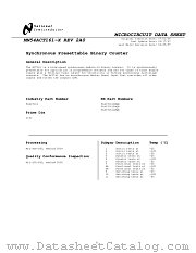 5962R9172201VFA(54ACT161WRQMLV) datasheet pdf National Semiconductor