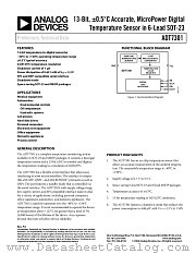 ADT7301XRT-500RL7 datasheet pdf Analog Devices