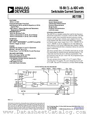 AD7709ARU datasheet pdf Analog Devices