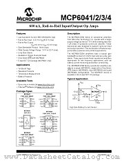 MCP6041T-I/SN datasheet pdf Microchip