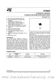ST2052 datasheet pdf ST Microelectronics