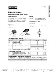 FDD6692_NL datasheet pdf Fairchild Semiconductor