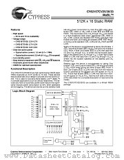 CY62157CV33LL-55BAI datasheet pdf Cypress