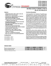 CY7C1427AV18-167BZXC datasheet pdf Cypress