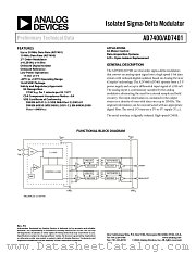 EVAL-AD7400EB-U1 datasheet pdf Analog Devices