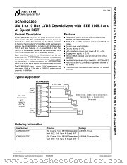 SCAN926260TUF datasheet pdf National Semiconductor