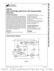 LM5105SD datasheet pdf National Semiconductor