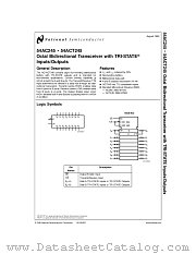 5962-8766301MSA(54ACT245FMQB) datasheet pdf National Semiconductor