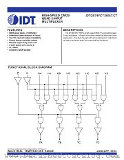 QS74FCT158ATQ8 datasheet pdf IDT