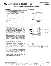 CM3503-02SN datasheet pdf California Micro Devices Corp