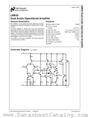 LM833MMX datasheet pdf National Semiconductor