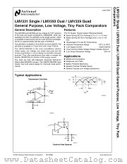 LMV339MTX datasheet pdf National Semiconductor