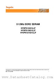 HY5PS12821F-C4 datasheet pdf Hynix Semiconductor