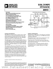 AD9410/PCB datasheet pdf Analog Devices