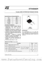 STTH3006D datasheet pdf ST Microelectronics