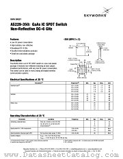 AS229-350 datasheet pdf Skyworks Solutions