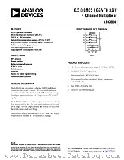 ADG84YRM-REEL7 datasheet pdf Analog Devices