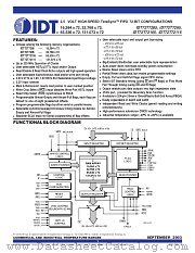 IDT72T7285L4-4BB datasheet pdf IDT