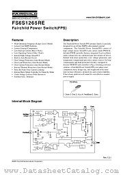 FS6S1265REYDTU datasheet pdf Fairchild Semiconductor
