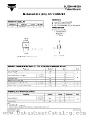 SUD50N04-06H datasheet pdf Vishay