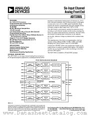 AD73360LAR-REEL7 datasheet pdf Analog Devices