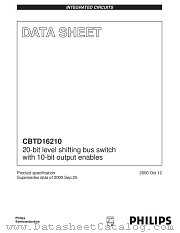CBTD16210DGG datasheet pdf Philips
