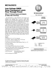MC74LCX573DT datasheet pdf ON Semiconductor