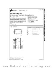 5962R9172201MEA(54ACT161DMQB-RH) datasheet pdf National Semiconductor