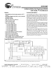 CY7C1352F-100AC datasheet pdf Cypress